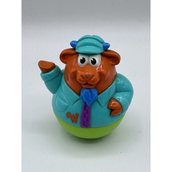 Vintage Weeebles Lot Of 6 Toy Figures Dog, Pig, Cow(s) Penguin Alligator - Picture 13 of 14